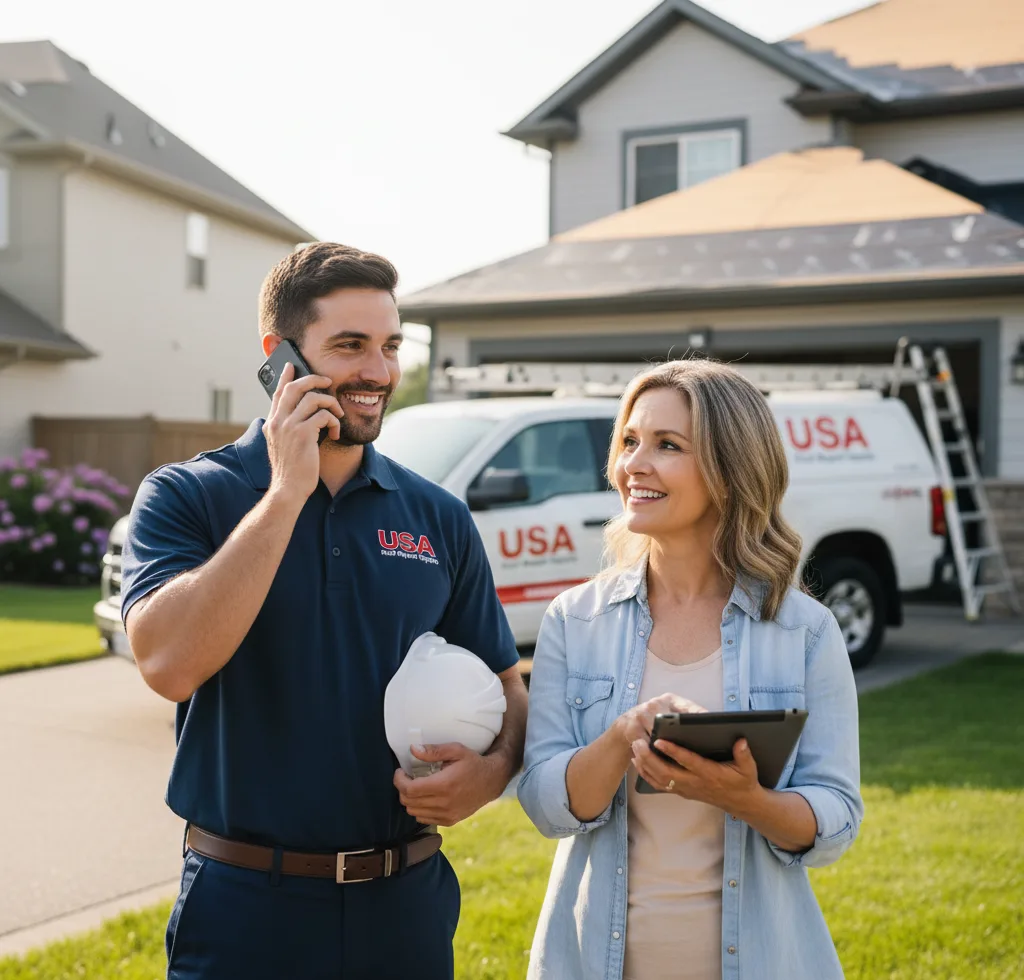 USA Roof Repair Experts customer support in Riverton